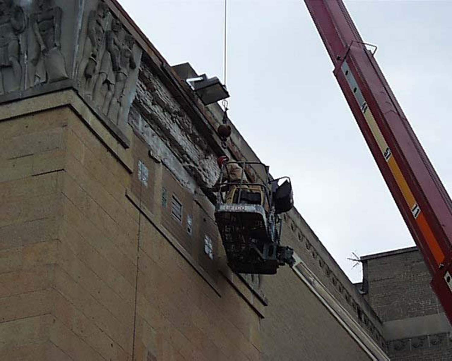 Eagles Club building restoration - Piece Removal